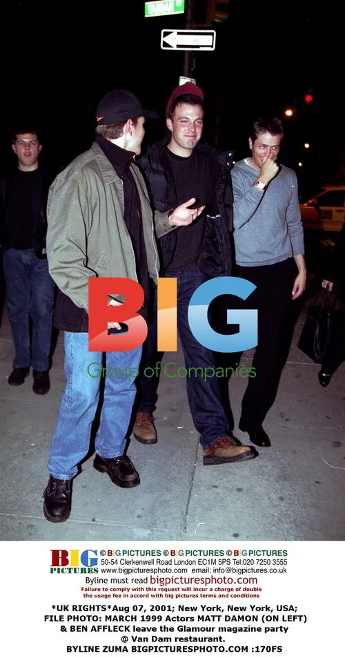 Damon & Affleck leave party