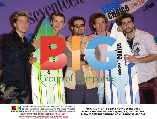 NSYNC at 2001 Teen Choice Awards