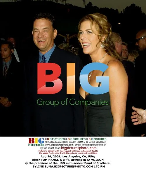 Tom Hanks and Rita Wilson at 'Band of Brothers' Premiere