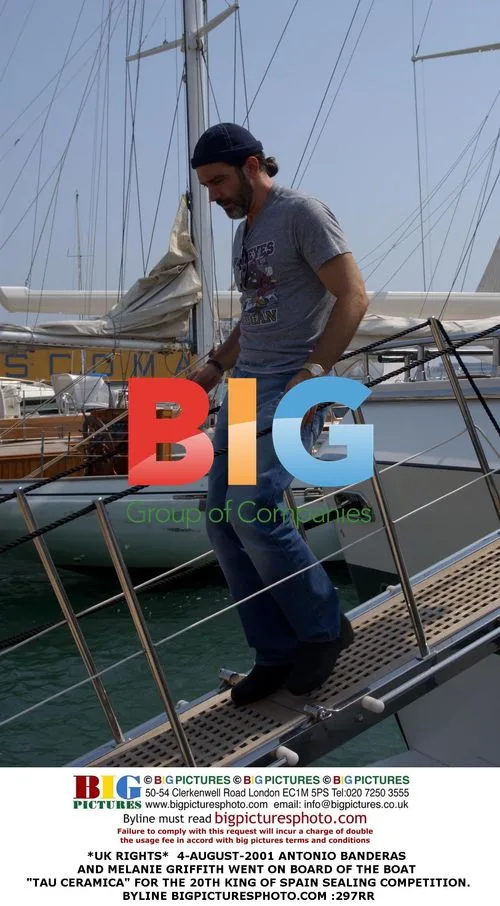 Antonio Banderas and Melanie Griffith on Boat