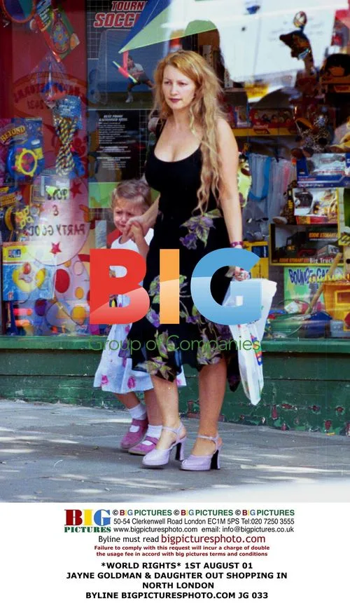 Jayne Goldman & daughter shopping in North London