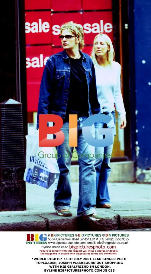 Joseph Washbourn of Toploader Out Shopping