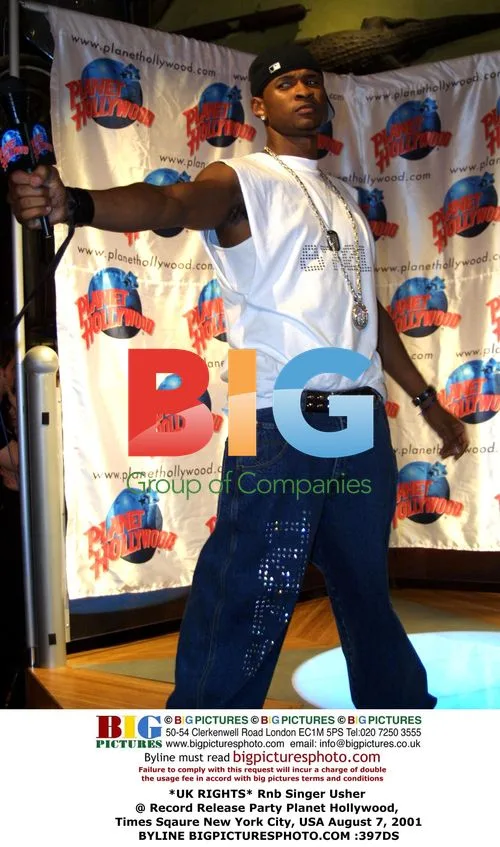 Usher at Record Release Party in NYC