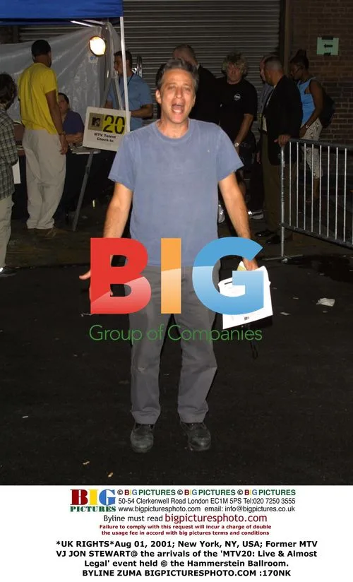 JON STEWART arrives at MTV20 event