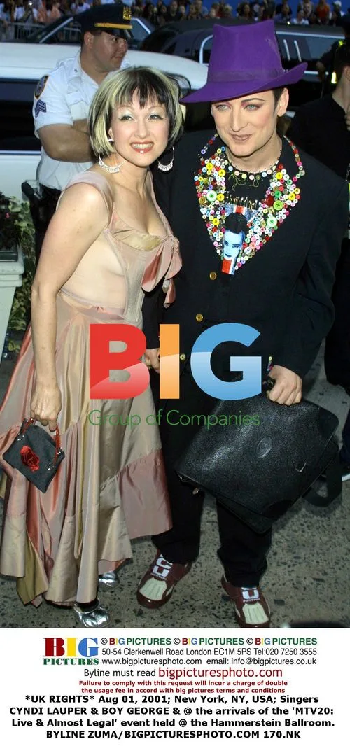 Cyndi Lauper & Boy George arrive at MTV event