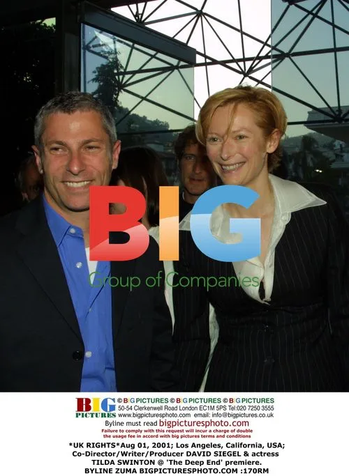 David Siegel and Tilda Swinton at 'The Deep End' premiere
