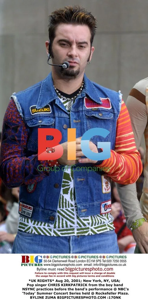 NSYNC's Chris Kirkpatrick practices before 'Today' concert