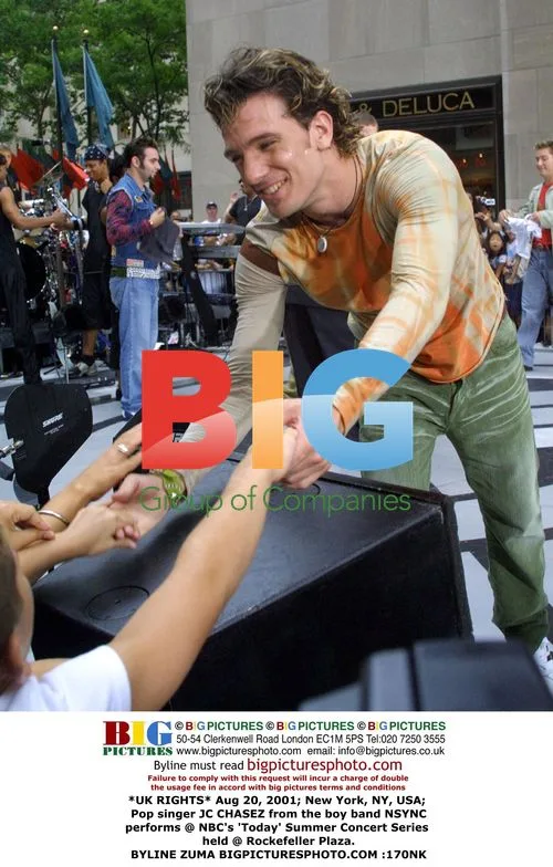 JC Chasez of NSYNC Performs at NBC's 'Today' Summer Concert