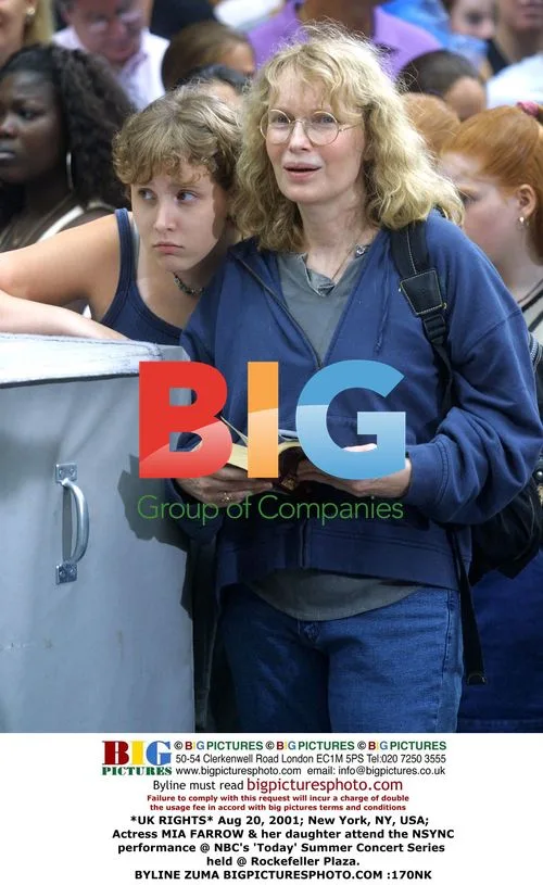 Mia Farrow and Daughter at NSYNC Concert