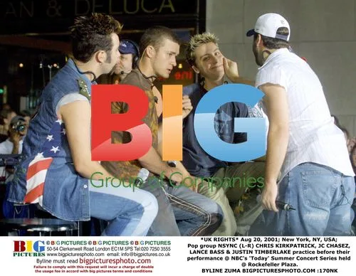 NSYNC Rehearses for NBC Today Show