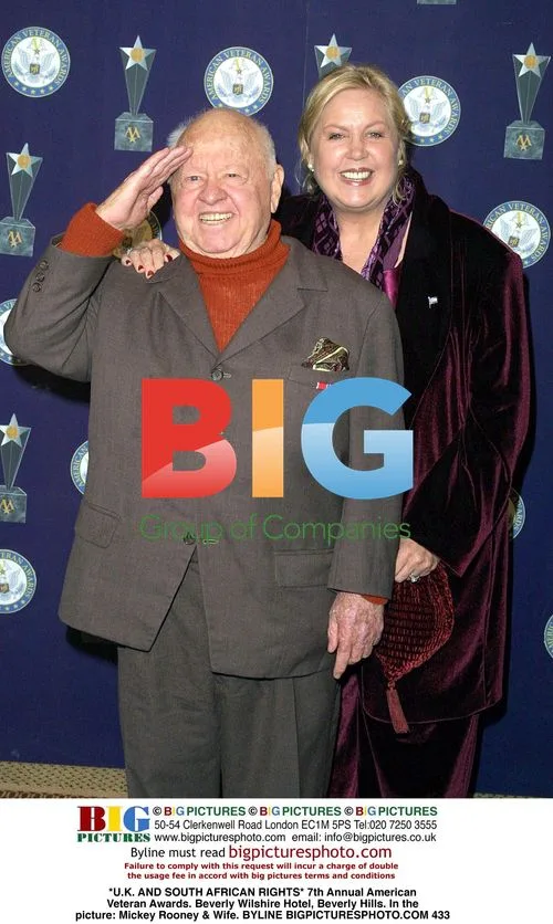 Mickey Rooney & Wife at Veterans Awards