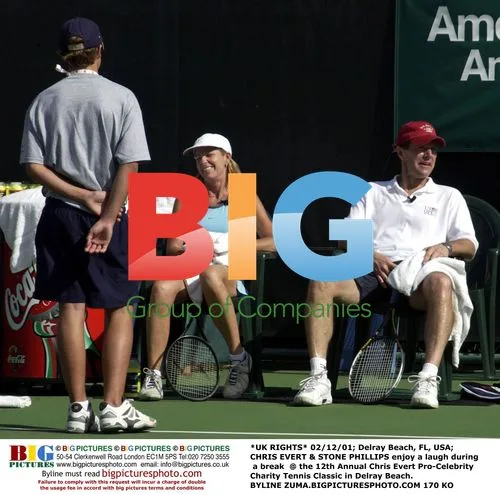 Chris Evert & Stone Phillips at Charity Tennis Classic