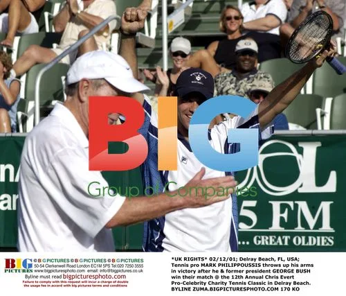 Philippoussis and Bush Win Tennis Match