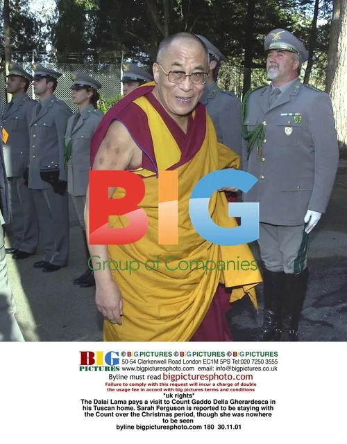 Dalai Lama visits Count Gaddo in Tuscany