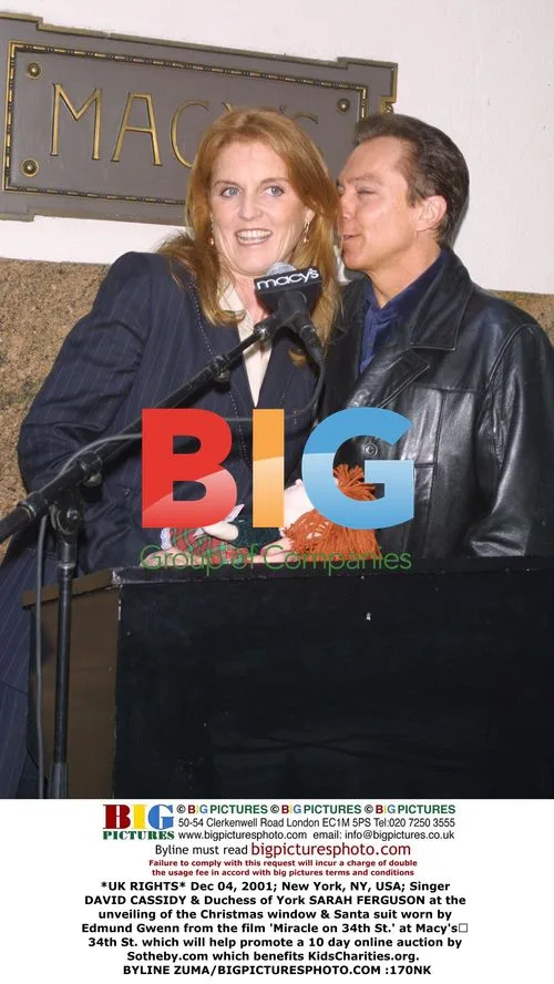 David Cassidy and Sarah Ferguson at Macy's