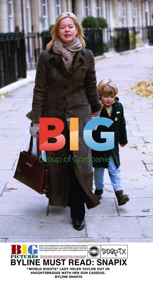 Lady Helen Taylor out with son Cassius