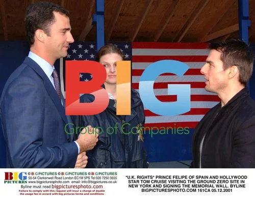 Prince Felipe and Tom Cruise visit Ground Zero