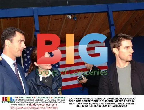 PRINCE FELIPE and TOM CRUISE visit Ground Zero