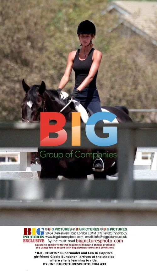 Gisele Bundchen Learns Horse Riding
