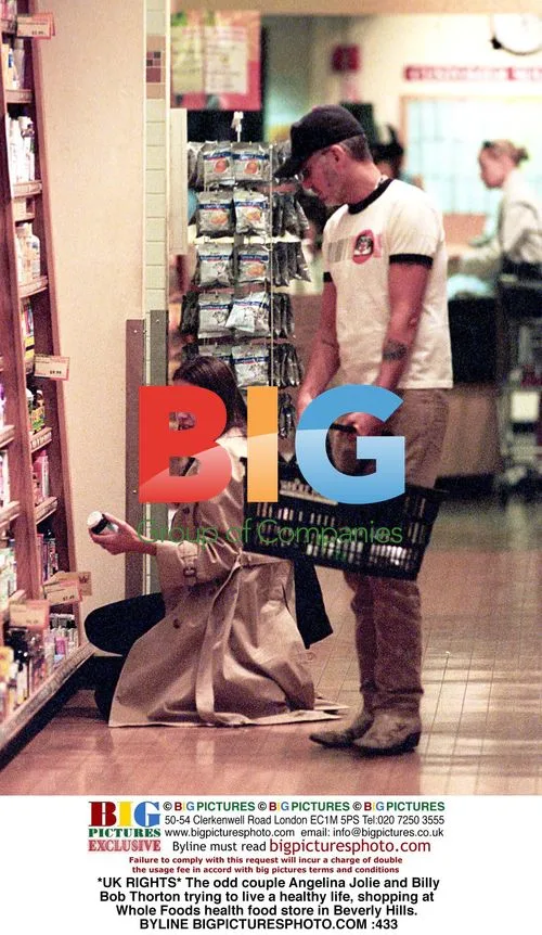 Angelina Jolie and Billy Bob Thorton at Whole Foods