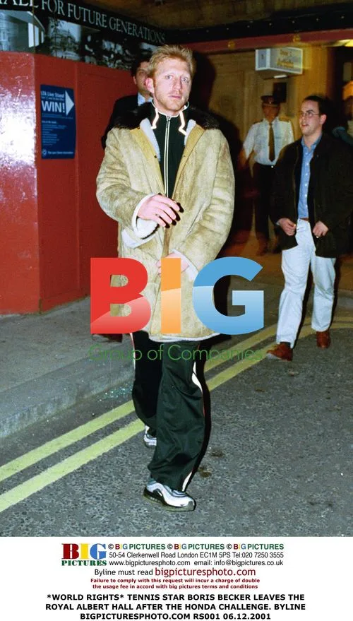 Boris Becker leaves Royal Albert Hall