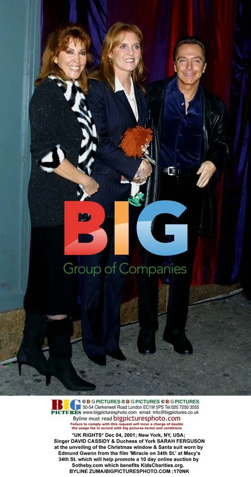 David Cassidy, Wife, and Duchess of York at Macy's Christmas Unveiling