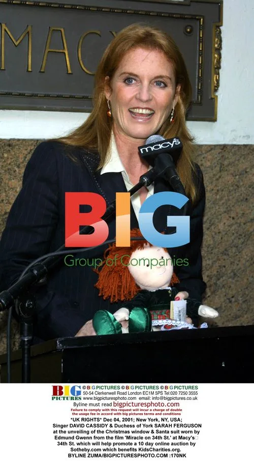 David Cassidy and Sarah Ferguson at Macy's Unveiling
