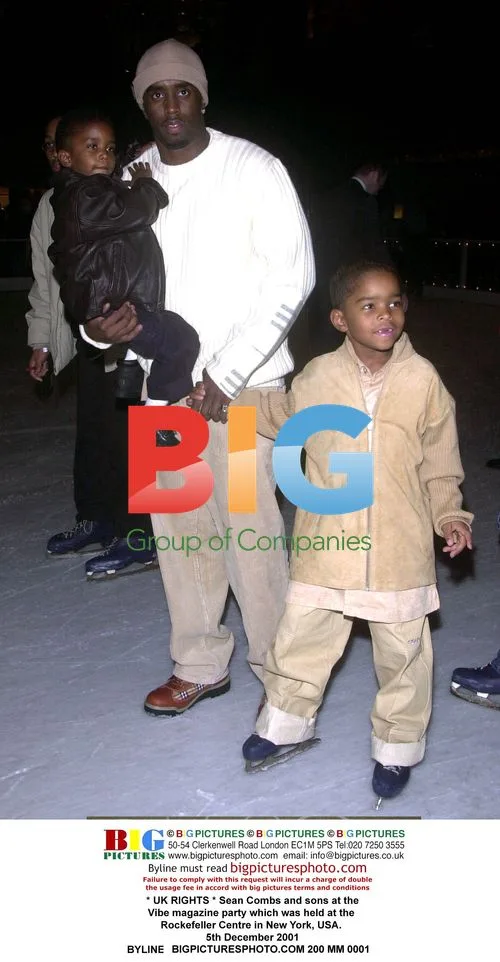 Sean Combs and Sons at Vibe Magazine Party