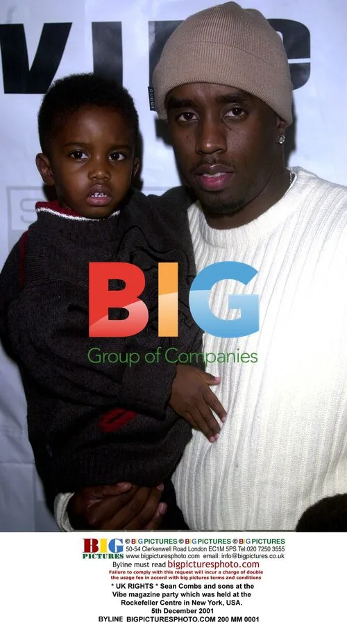 Sean Combs and Sons at Vibe Party