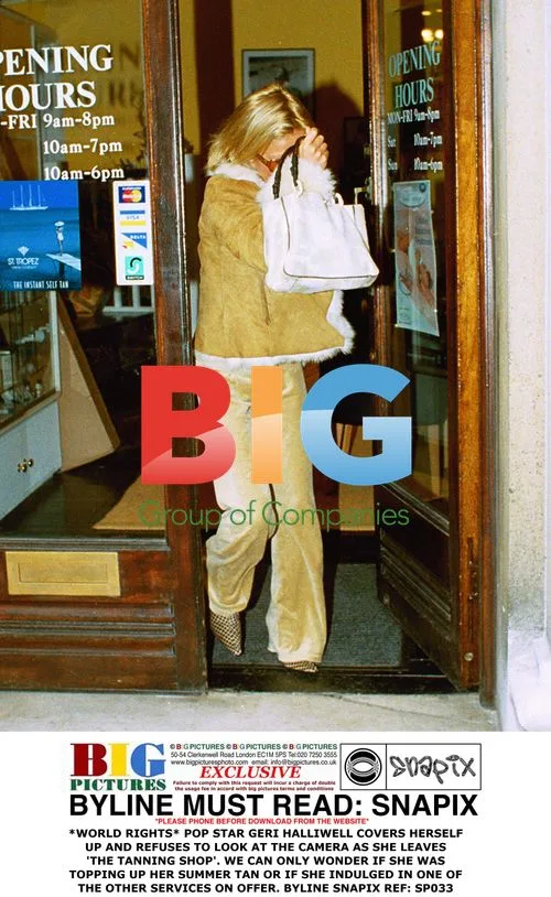 Geri Halliwell Leaves The Tanning Shop