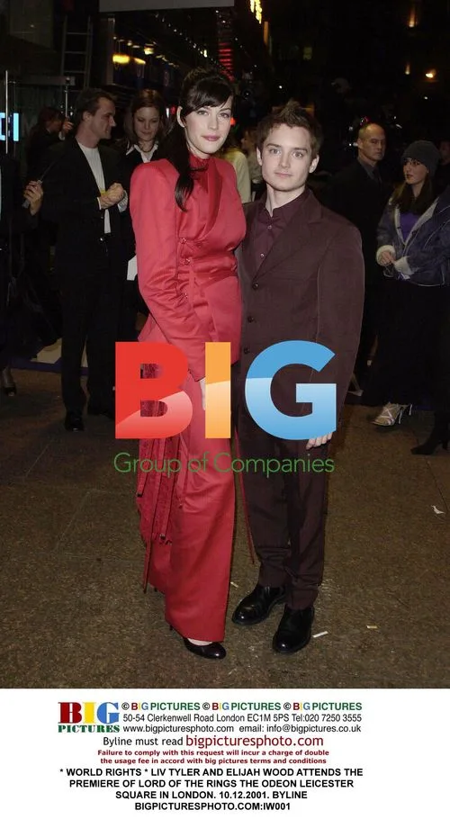 Liv Tyler and Elijah Wood at Lord of the Rings Premiere