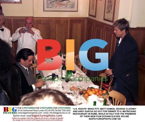 Brad Pitt, Matt Damon and more at Italian dinner