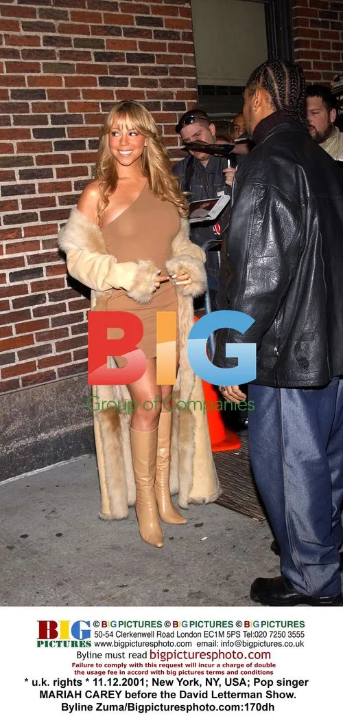 Mariah Carey before David Letterman Show