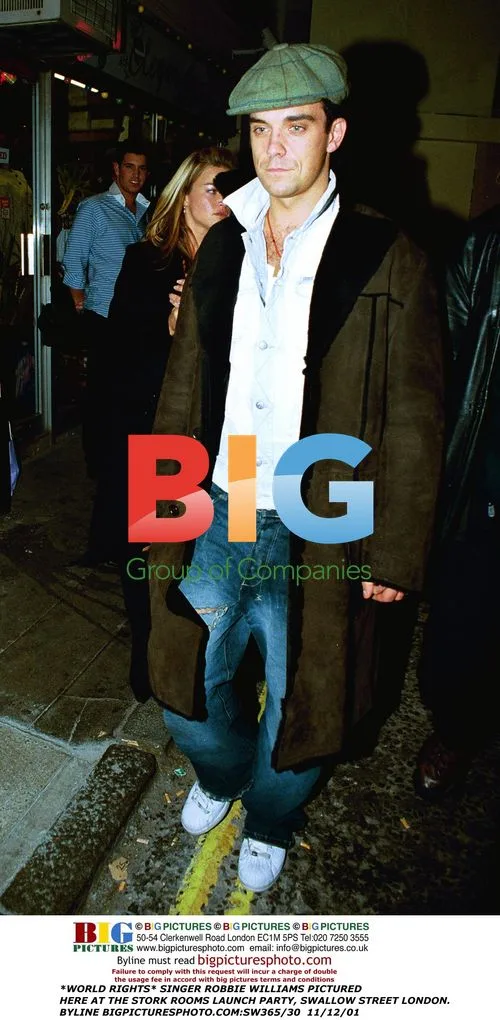 Robbie Williams at Stork Rooms Launch Party