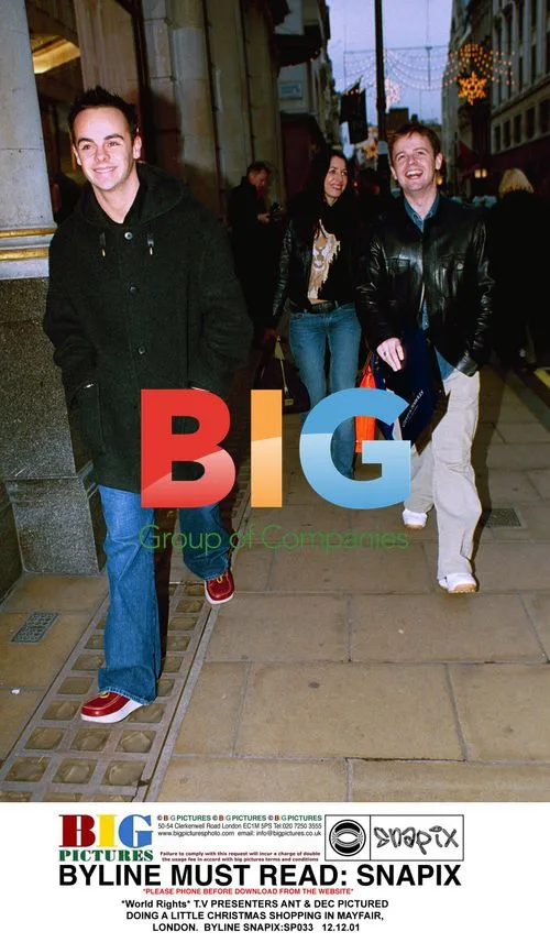 T.V Presenters Ant & Dec Christmas Shopping
