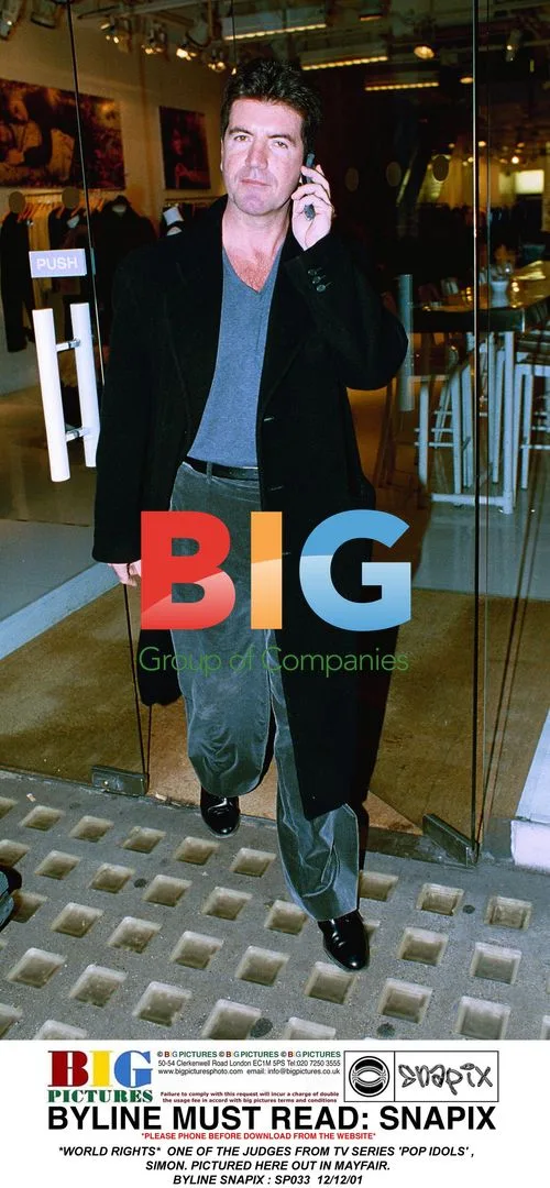 Pop Idol Judge Simon out in Mayfair
