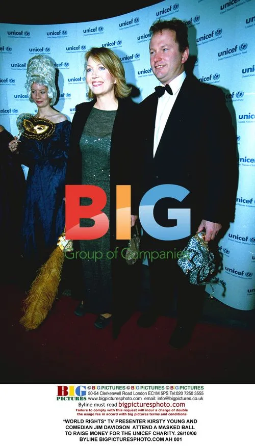 TV Presenter Kirsty Young and Comedian Jim Davidson at Masked Ball