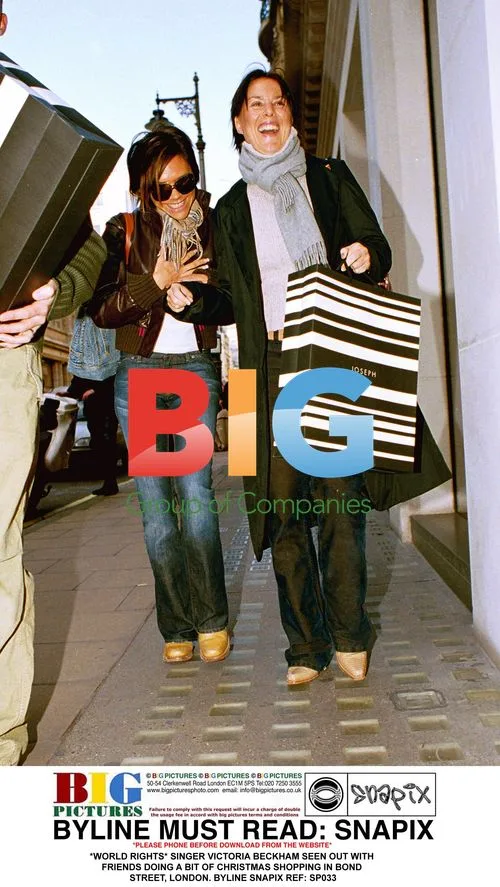 Victoria Beckham Christmas Shopping in London