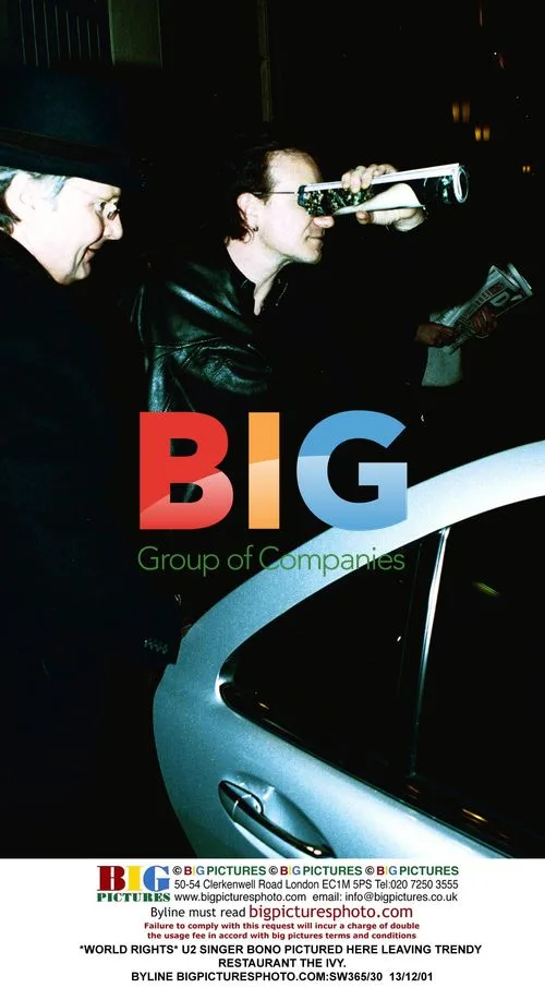 Bono Leaving The Ivy Restaurant