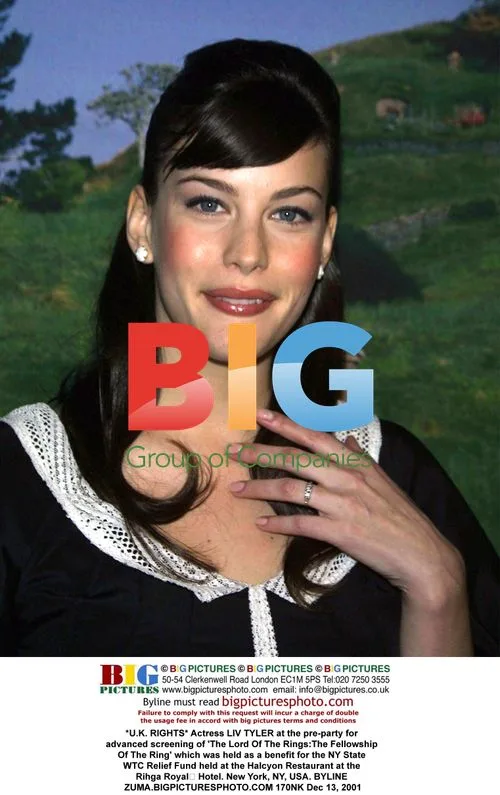LIV TYLER at pre-party for 'The Lord Of The Rings: The Fellowship Of The Ring'