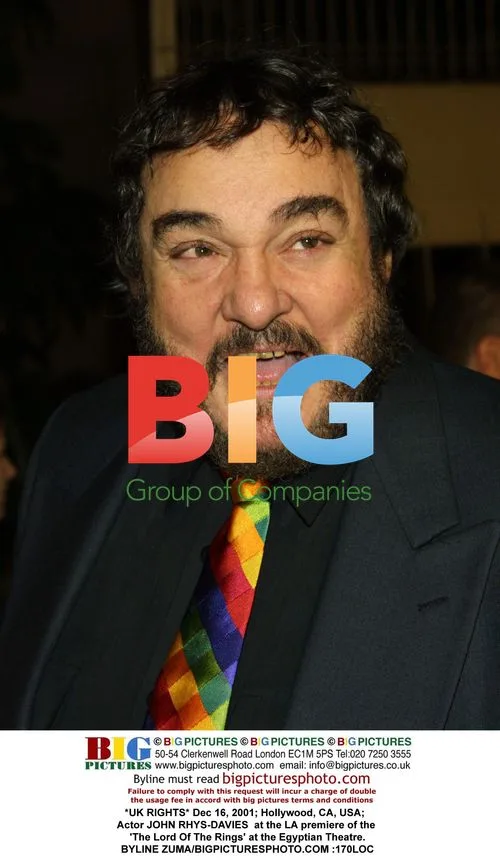 JOHN RHYS-DAVIES at 'The Lord Of The Rings' LA premiere