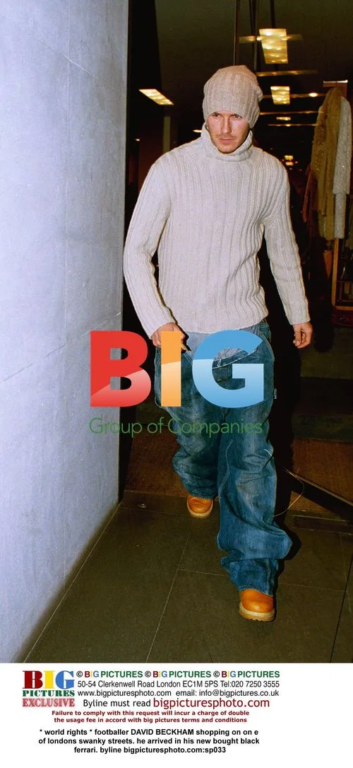 David Beckham Shopping in London