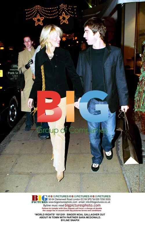 Noel Gallagher out with partner Sara McDonald