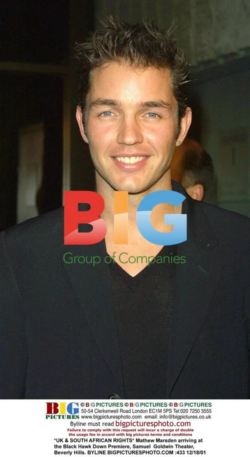 Mathew Marsden at Black Hawk Down Premiere