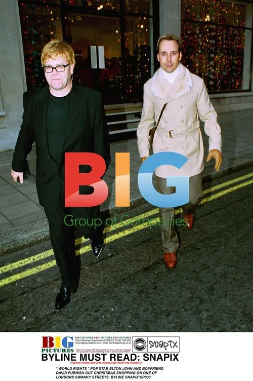 Elton John and David Furnish Out Christmas Shopping