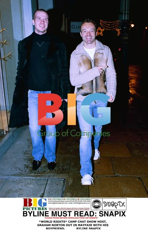 Graham Norton Out with Boyfriend in Mayfair