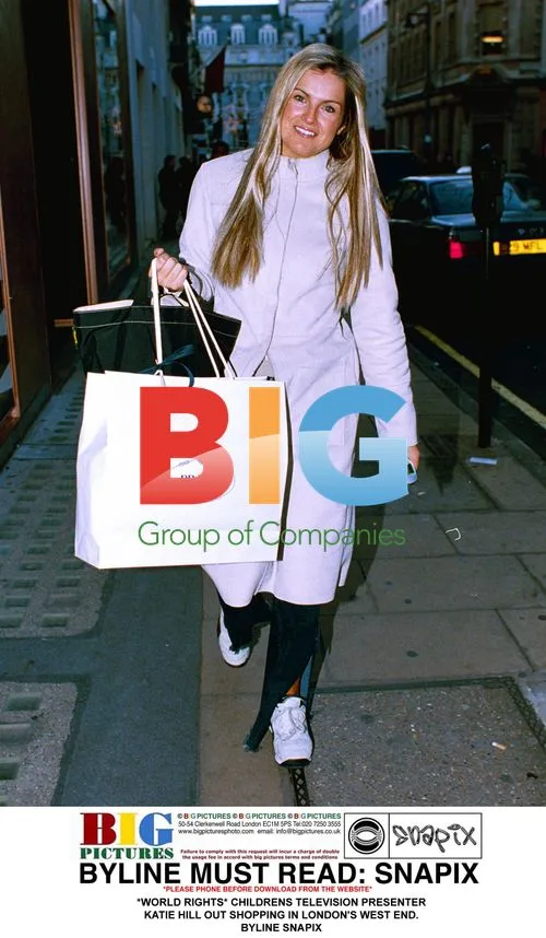 TV Presenter Katie Hill Shopping in London