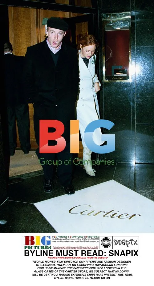 Guy Ritchie and Stella McCartney Shopping in Mayfair