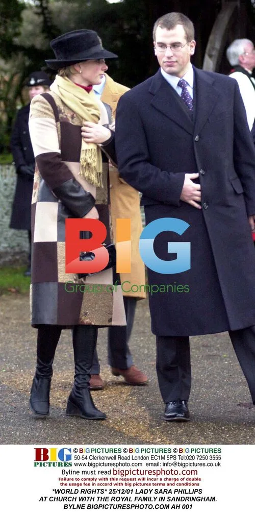Lady Sara Phillips at Church with Royals