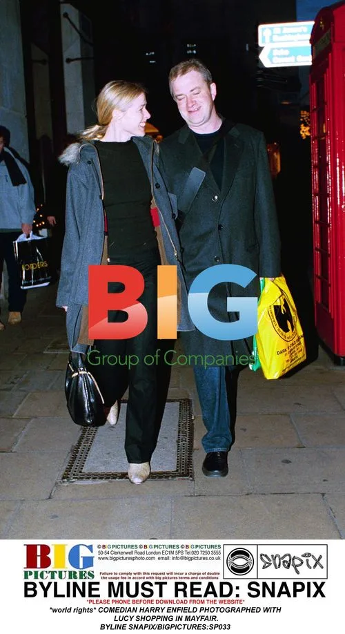 HARRY ENFIELD and LUCY SHOPPING in MAYFAIR